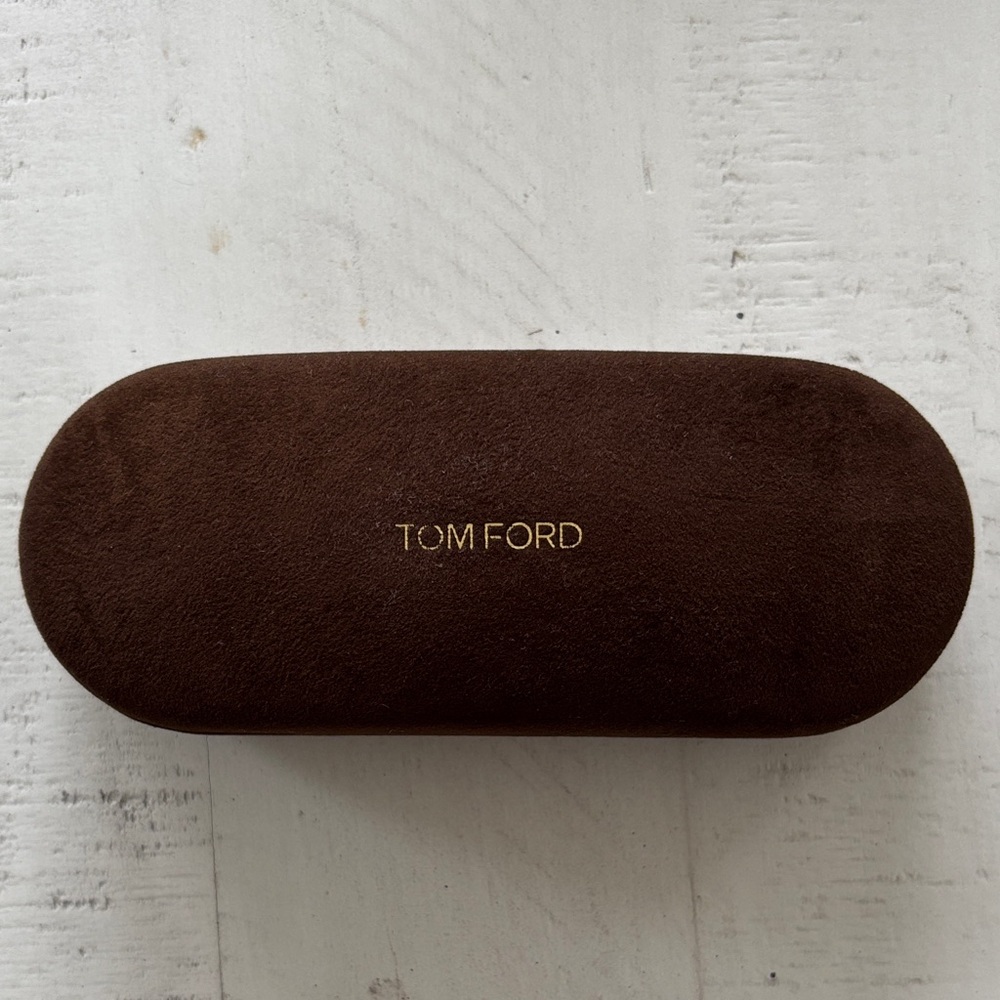 Tom Ford Dark Brown velvet Glasses or sunglasses Case